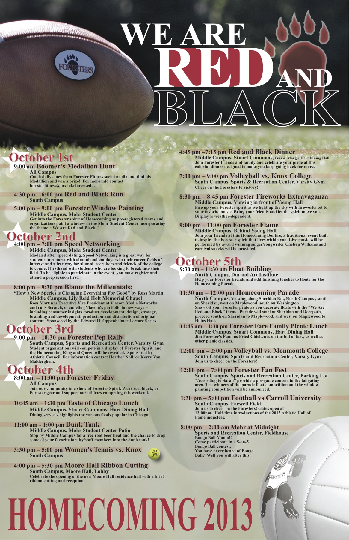 Homecoming 2013 design work
